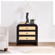 Meridian Furniture Siena Black Night Stand
