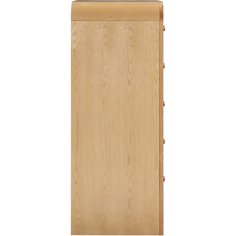 Meridian Furniture Siena Natural Ash Wood and Natural Cane Chest