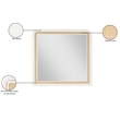 Meridian Furniture Siena White Mirror