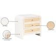 Meridian Furniture Siena White Night Stand