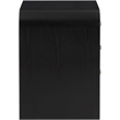 Meridian Furniture Siena Black Ash Wood and Natural Cane Dresser