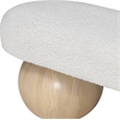 Meridian Furniture Bowies Cream Bench