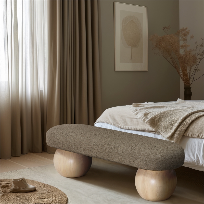Meridian Furniture Bowies Olive Bench