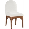 Meridian Furniture Waldorf Cream Chenille Fabric Dining Side Chair
