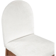 Meridian Furniture Waldorf Cream Chenille Fabric Dining Side Chair
