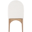 Meridian Furniture Waldorf Cream Boucle Fabric Dining Side Chair