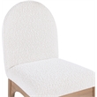 Meridian Furniture Waldorf Cream Boucle Fabric Dining Side Chair
