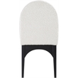 Meridian Furniture Waldorf Cream Boucle Fabric Dining Side Chair