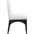 Meridian Furniture Waldorf Cream Boucle Fabric Dining Side Chair
