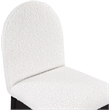 Meridian Furniture Waldorf Cream Boucle Fabric Dining Side Chair
