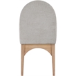 Meridian Furniture Waldorf Grey Chenille Fabric Dining Side Chair