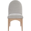Meridian Furniture Waldorf Grey Chenille Fabric Dining Side Chair
