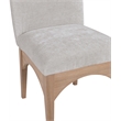 Meridian Furniture Waldorf Grey Chenille Fabric Dining Side Chair