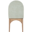 Meridian Furniture Waldorf Mint Chenille Fabric Dining Side Chair