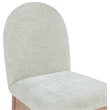 Meridian Furniture Waldorf Mint Chenille Fabric Dining Side Chair