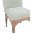 Meridian Furniture Waldorf Mint Chenille Fabric Dining Side Chair