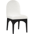 Meridian Furniture Waldorf Cream Chenille Fabric Dining Side Chair