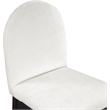 Meridian Furniture Waldorf Cream Chenille Fabric Dining Side Chair