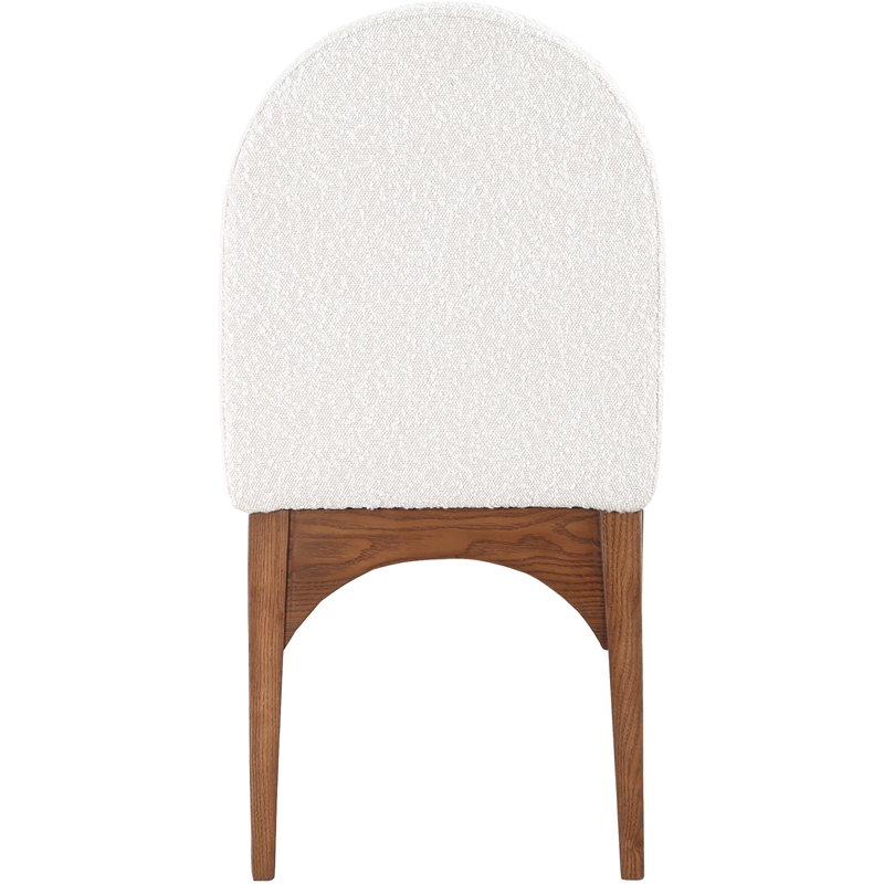 Meridian Furniture Waldorf Cream Boucle Fabric Dining Side Chair