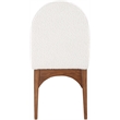 Meridian Furniture Waldorf Cream Boucle Fabric Dining Side Chair