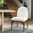 Meridian Furniture Waldorf Cream Boucle Fabric Dining Side Chair