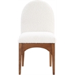 Meridian Furniture Waldorf Cream Boucle Fabric Dining Side Chair