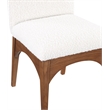 Meridian Furniture Waldorf Cream Boucle Fabric Dining Side Chair