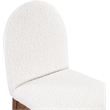 Meridian Furniture Waldorf Cream Boucle Fabric Dining Side Chair