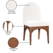 Meridian Furniture Waldorf Cream Boucle Fabric Dining Side Chair