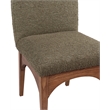 Meridian Furniture Waldorf Olive Boucle Fabric Dining Side Chair