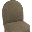 Meridian Furniture Waldorf Olive Boucle Fabric Dining Side Chair