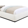 Meridian Furniture Vaughn Cream Boucle Fabric King Bed