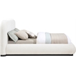 Meridian Furniture Vaughn Cream Boucle Fabric Queen Bed