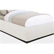 Meridian Furniture Vaughn Cream Boucle Fabric Twin Bed