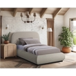 Meridian Furniture Vaughn Beige Chenille Fabric Twin Bed