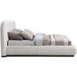 Meridian Furniture Vaughn Cream Chenille Fabric Queen Bed