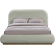 Meridian Furniture Vaughn Mint Chenille Fabric King Bed