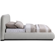 Meridian Furniture Vaughn Grey Chenille Fabric Queen Bed