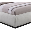 Meridian Furniture Vaughn Grey Chenille Fabric Queen Bed