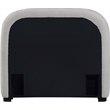 Meridian Furniture Vaughn Grey Chenille Fabric Twin Bed