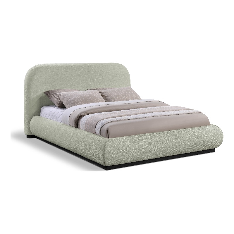 Meridian Furniture Vaughn Mint Chenille Fabric Full Bed