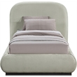 Meridian Furniture Vaughn Mint Chenille Fabric Twin Bed