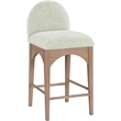 Meridian Furniture Waldorf Mint Chenille Fabric Stool