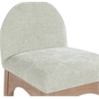 Meridian Furniture Waldorf Mint Chenille Fabric Stool