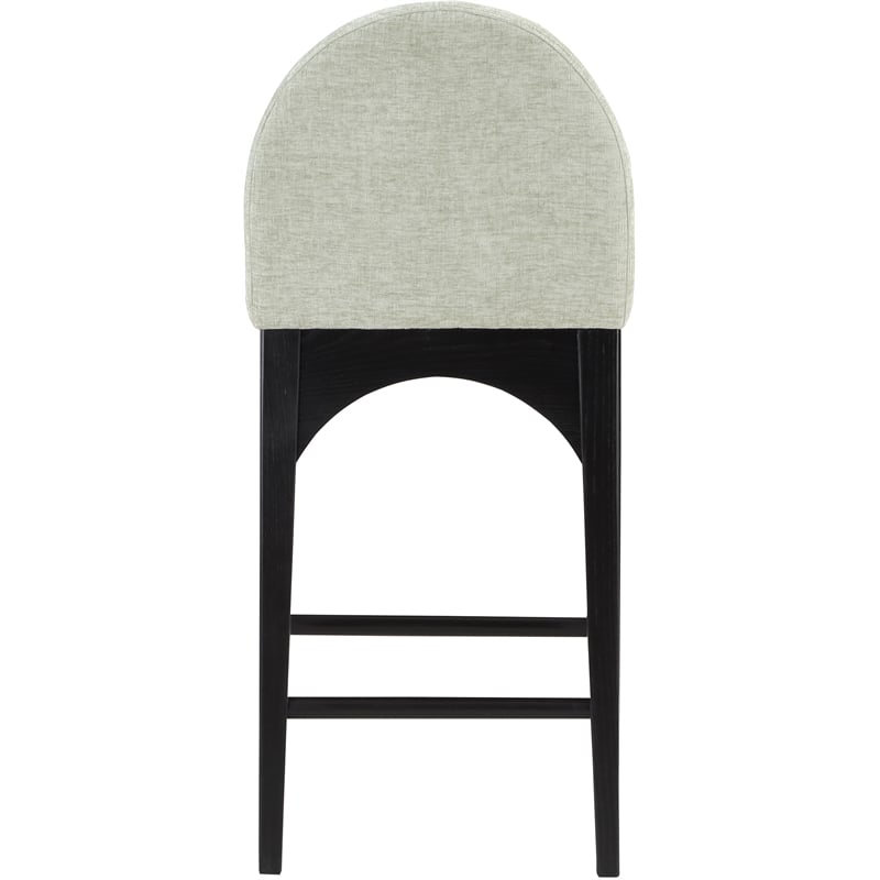 Meridian Furniture Waldorf Mint Chenille Fabric Stool