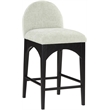 Meridian Furniture Waldorf Mint Chenille Fabric Stool