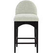 Meridian Furniture Waldorf Mint Chenille Fabric Stool