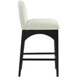 Meridian Furniture Waldorf Mint Chenille Fabric Stool