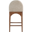 Meridian Furniture Waldorf Beige Chenille Fabric Stool