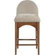 Meridian Furniture Waldorf Beige Chenille Fabric Stool